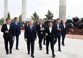 Наманган аэропортида улкан қурилиш ишлари авж олмоқда.