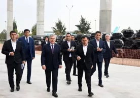 Наманган аэропортида улкан қурилиш ишлари авж олмоқда.