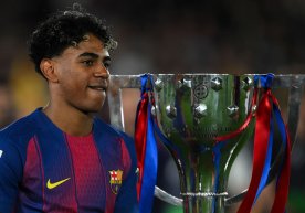 During the celebratory parade for Barcelona's Spanish