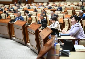Lors de la session plénière du Sénat de l'Oliy