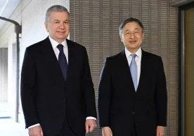 Ўзбекистон президенти Шавкат Мирзиёев Япония императори