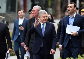 Photo: Service de presse du Président Le 23 avril, Shavkat