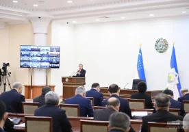 Фото: Президент матбуот хизмати Видеоселекторда президент