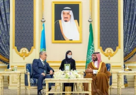 Президент Қосим-Жўмарт Тўқаев ва валиаҳд шаҳзода Муҳаммад