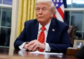 AQSh prezidenti Donald Tramp Oq uyda jurnalistlar bilan