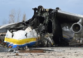 Kiyev yaqinida yonib ketgan «Mriya» samolyoti Germaniyaga evakuatsiya qilinishi kerak bo‘lgan фото
