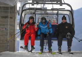 Putin va Lukashenko birgalikda chang‘i uchishdi (foto) фото