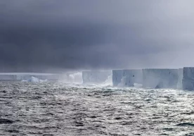 Фото: BBC Дунёдаги энг йирик А23а айсберги билан