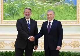 Shavkat Mirziyoyev AQSh delegatsiyasini qabul qildi фото