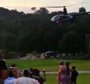 Келинчак кетаётган вертолёт фалокатга учради (видео) фото