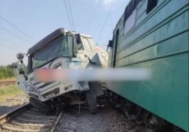 Kadr: Telegram Toshkent viloyati Zangiota tumanida poyezd