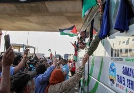 9 июнь куни Тунис пойтахтидан Ғазога йўналган одамлар