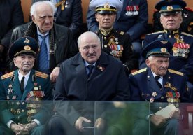 Lukashenko Moskvadagi paradda. 9 may, 2023 yil Foto: