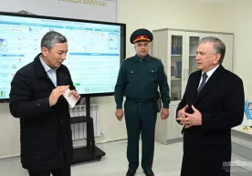 Президент Шавкат Мирзиёев Хоразм вилояти Хива туманидаги