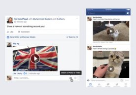 Facebook ижтимоий тармоғида постларга изоҳ ёзишда видео