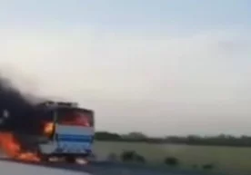 Фото: ЎзА Ижтимоий тармоқларда Самарқанд вилоятида автобус