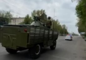 Toshkent ko‘chalari bo‘ylab «qo‘shiq kuylayotgan» BTR (video) фото
