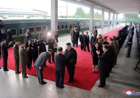 Фото: KCNA Шимолий Корея етакчиси Ким Чен Ин ўзининг