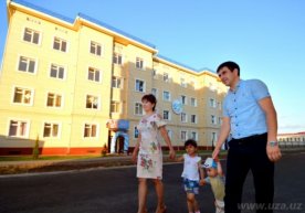 Хоразм вилоятининг Урганч шаҳрида ёш оилалар учун қурилган