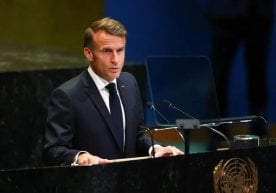 Франция президенти Эммануэл Макрон Ню-Йоркда бўлиб