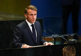Франция президенти Эммануэл Макрон Ню-Йоркда бўлиб