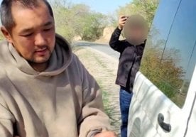 The 17-year-old girl, Aisuluv, was taken to an apple