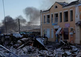 Фото: CLODAGH KILCOYNE / REUTERS Россия кучлари Соледарга