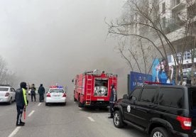 A fire broke out in a newly constructed building in Yakkasaroy фото