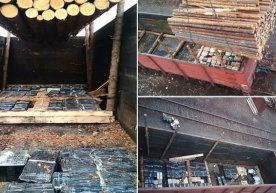 Yog‘ochlar ostidagi yirik miqdordagi kontrabanda fosh etildi фото