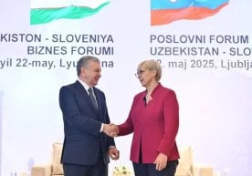 Ўзбекистон Республикаси Президенти Шавкат Мирзиёев Любляна
