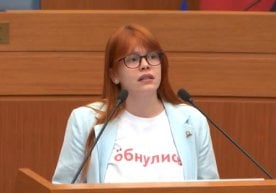 Фото: Видеодан кадр Москва шаҳар думаси депутати Дарья