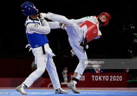 Tokio—2020. Ulug‘bek Rashidov eronlik taekvondochini yengib, yarim finalga chiqdi фото