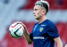 Russian midfielder Aleksandr Golovin, currently playing