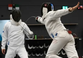 Ўзбекистонлик қиличбоз Аякоз Жумамуратова қиличбозлик