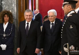 Ўзбекистон президенти Шавкат Мирзиёев ва Италия президенти