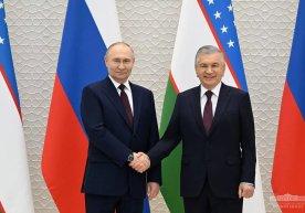 Shavkat Mirziyoyev va Vladimir Putinning tor doiradagi uchrashuvi bo‘lib o‘tdi фото