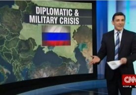 CNN телеканали Украинани Россия таркибида кўрсатди фото