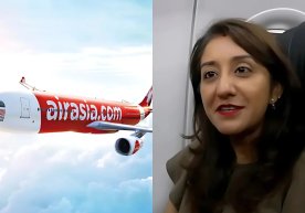 A woman in Malaysia commutes to work every day by plane фото