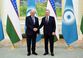 Shavkat Mirziyoyev received Binali Yildirim фото