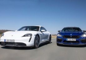 BMW M8 va Porsche Taycan poyga trassasida duel uyushtirdi (video) фото