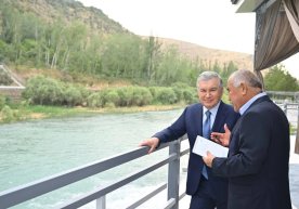 Шавкат Мирзиёев Шаҳрисабз туманидаги “Ҳисорак” сув омбори