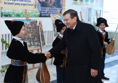 Shavkat Mirziyoyev Qoraqalpog‘istonga tashrif buyurdi фото