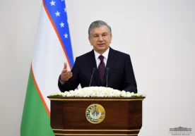 Ўзбекистон Республикаси президенти Шавкат Мирзиёев Урганч
