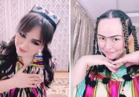 Instagram ижтимоий тармоғида ёстиқдан кийим сифатида образ