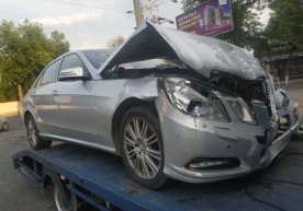 Тoshkentda tibbiy xizmati mashinasi va «Mersedes» to‘qnashdi (foto) фото