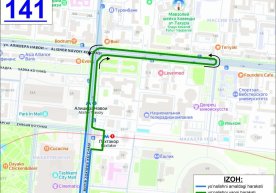 2026 йил 25 апрелдан бошлаб 141-автобус йўналиши “Қаравон