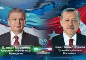 Ўзбекистон ва Туркия президентлари бир-бирини Рамазон ҳайити билан табриклади фото