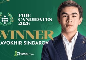 O‘zbekiston shaxmati yulduzi Javohir Sindarov navbatdagi