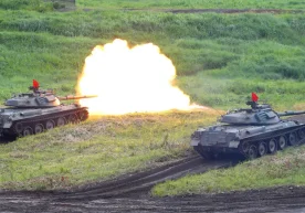 A powerful explosion at a military training ground in the