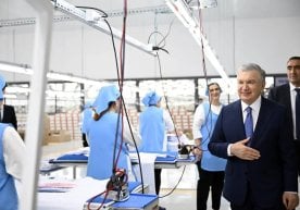 Президент «Урганч кластер»нинг янги корхоналари фаолияти билан танишди фото